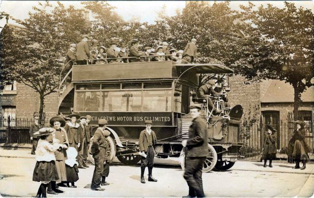 Sandbach and Crewe Motor Bus, c1910