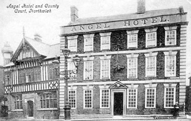 Northwich: Bull Ring, Angel Hotel 	