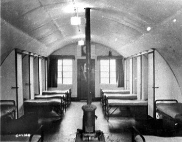 Burtonwood Airfield: Hut interior 	