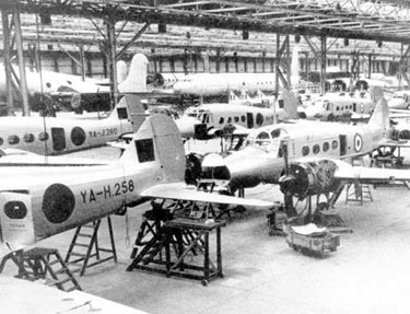 Woodford: Woodford Aerodrome, Avro Anson Production 	