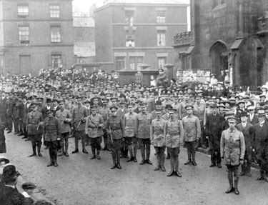 Runcorn: Church Parade, Cheshire Volunteer Regiment 	