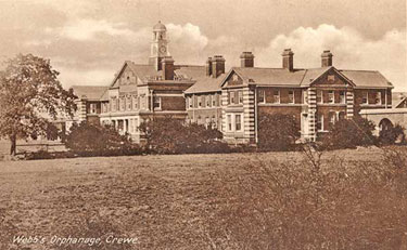 Crewe: Victoria Avenue, Webb's Orphanage 	