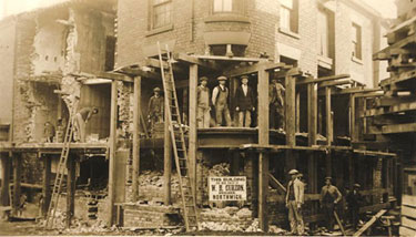 Northwich: Raising shops after subsidence	