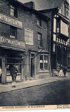 Northwich: Subsiding shops