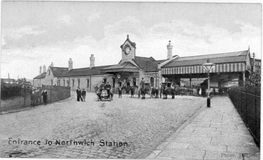 Northwich: Entrance to Northwich Station