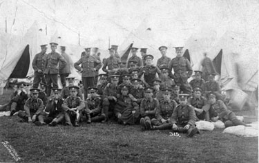 First World War: Group of soldiers 