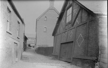 Northwich: Rear of John Weston's ironmonger's shop