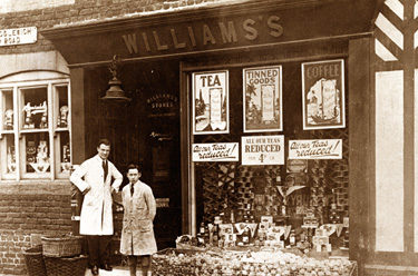 Holmes Chapel: Middlewich Road, Williams's grocery shop