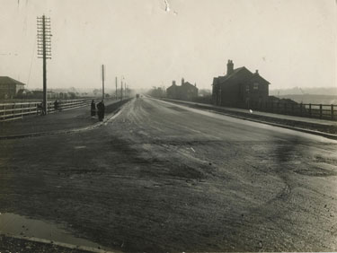 Unknown road: wide road with telegraph lines