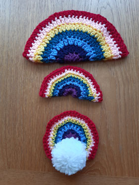Chester: crochet rainbows