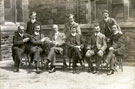 View: FD00155 Frodsham: Group of men. Outside Trinity Church?