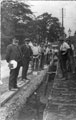View: FD00394 Frodsham: Digging a trench for electricity cable