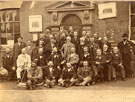 View: FD01199 Frodsham: Group of Dignitaries Outside Town Hall,  Army Recruitment?
