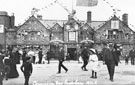 View: FD01269 Frodsham: Main Street Frodsham on George V's Coronation Day 1911