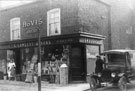 View: FD02084 Frodsham: Lawless Grocer's Shop, Main Street.  Including Model T Ford. 