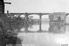 View: FD02285 Frodsham: Quayside and Viaduct, Frodsham Bridge.  Flour Mill. 