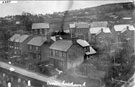 View: FD02337 Frodsham: Houses in Church Road.  From Church Tower. 