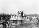 View: FD02363 Frodsham: Rose Queen's Float.  Site unknown.  Ca. 1930?