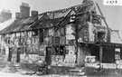 View: FD02373 Frodsham: Cottages being demolished. Adjacent to Drover's Arms, Church Street