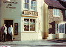 View: FD02455 Frodsham: Barker Watchmaker's Shop.  Main Street. 