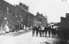 View: FD02513 Frodsham: Houses and Children in Five Crosses,  Kingsley Road. 