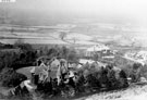 View: FD02608 Frodsham: Dunsdale and Netherdale Houses, view over.  c.1900