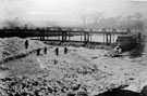 View: FD02656 Frodsham: Frozen weir on the River Weaver, winter 1895.