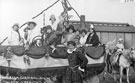 View: FD02679 Frodsham: Frodsham Marsh Carnival 1925. Group with Beauty Queen.