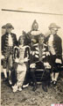 View: FD02685 Frodsham: Frodsham Marsh Carnival 1925.  King and Queen with attendants.
