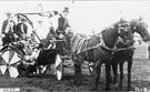 View: FD02688 Frodsham: Frodsham Marsh Carnival 1925.  King and Queen of Carnival in coach.
