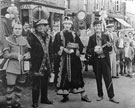 View: FD02715 Frodsham: Frodsham Marsh Carnival. 1935?  Unknown Group of characters - Main Street