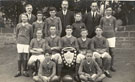 View: FD02735 Frodsham: Frodsham Marsh Boys' School Cup Winners 1928/29 with trophy.