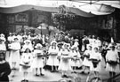 View: FD02745 Frodsham: Girls in costume in Drill Hall.  Unknown occasion.