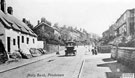 View: FD02807 Frodsham: Church Street looking upwards.  From Whitehall Cottages.  Holly Bank.