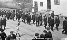 View: FD02810 Frodsham: Frodsham Marsh Band heading Procession.  Edward VII's death.
