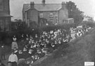 View: FD02892 Frodsham: Overton School, scholars.  In School Lane.