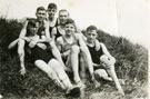 View: FD02940 Frodsham: Group of Boy Scouts. 1930's  In swimming costumes.