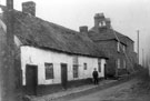 View: FD02976 Frodsham: Ship Street, White Cottages.  Formally the Old Ship Inn