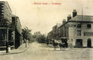 View: FD02985 Frodsham: Corner of Main Street and Church Street, with horse and cart