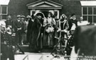 View: FD03021 Frodsham: King and Queen's   Carnival outside Town Hall.  On 29/8/1925