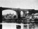 View: FD03084 Frodsham: Ashworth's Fertiliser Works through Railway Viaduct. 