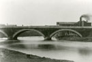 View: FD03187 Frodsham: Frodsham Bridge, Mill and Railway Viaduct. 