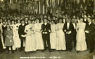 View: FD03191 Frodsham: Frodsham Cricket Club Ball in 1911.  Post Card