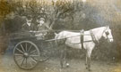 View: FD03196 Frodsham: Fredrick Hough and son Harry in pony and trap. c.1900. 
