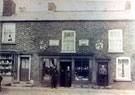 View: FD03242 Frodsham: Shops in Main Street near Fountains Lane.  c.1900