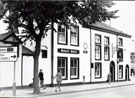 View: FD03259 Frodsham: Golden Lion Church Street / Main Street.  People c.1990