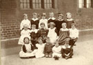 View: FD03306 Frodsham: Frodsham Infants group outside Infant School (behind Church Hall). 