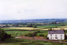 View: FD03397 Frodsham: View from Five Crosses, Kingsley Road in foreground 1991. 