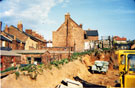 View: FD03439 Frodsham: Clearing the site of Eddisbury Square c.1968