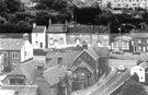 View: FD03505 Frodsham: Panorama from Fire Station Tower. British Legion Hut